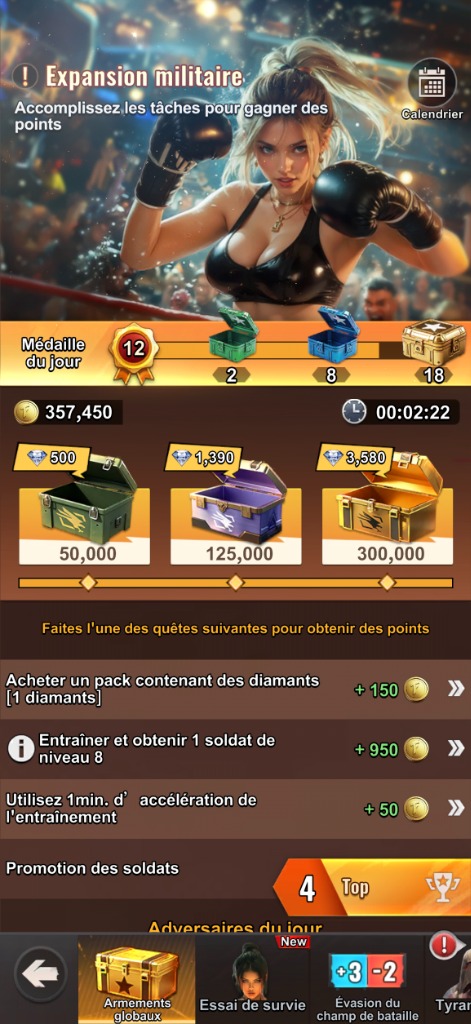 Aperçu de l'événement Armaments globaux